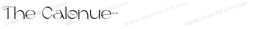 The Calonue字体转换